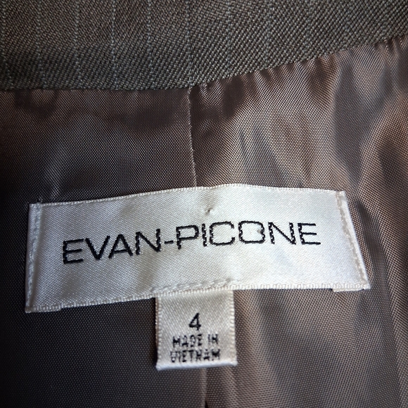 Evan Picone Sophisticated Women's Brown Suit Jacket blazer - Picture 2 of 16